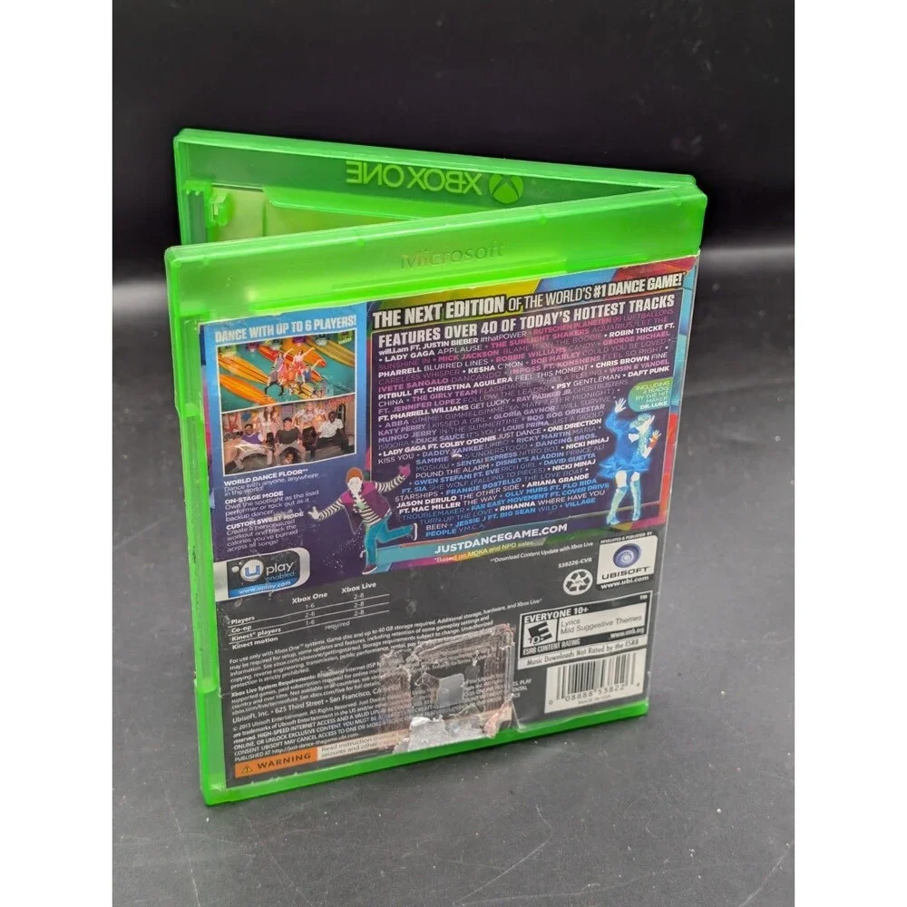 Just Dance 2014 Xbox One Game Case Disc Kinect Required Ubisoft